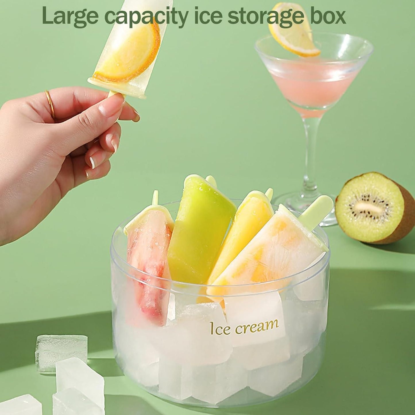 Reusable DIY 8 Pieces Ice Pop Mould